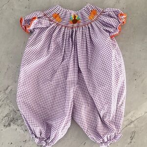 Purple Checkered Kids Dress